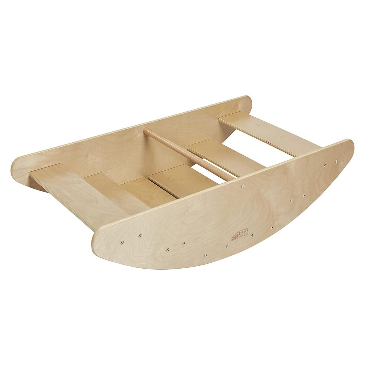 Barco Mecedor ECR4Kids Natural con Escaleras 116.8x60 cm