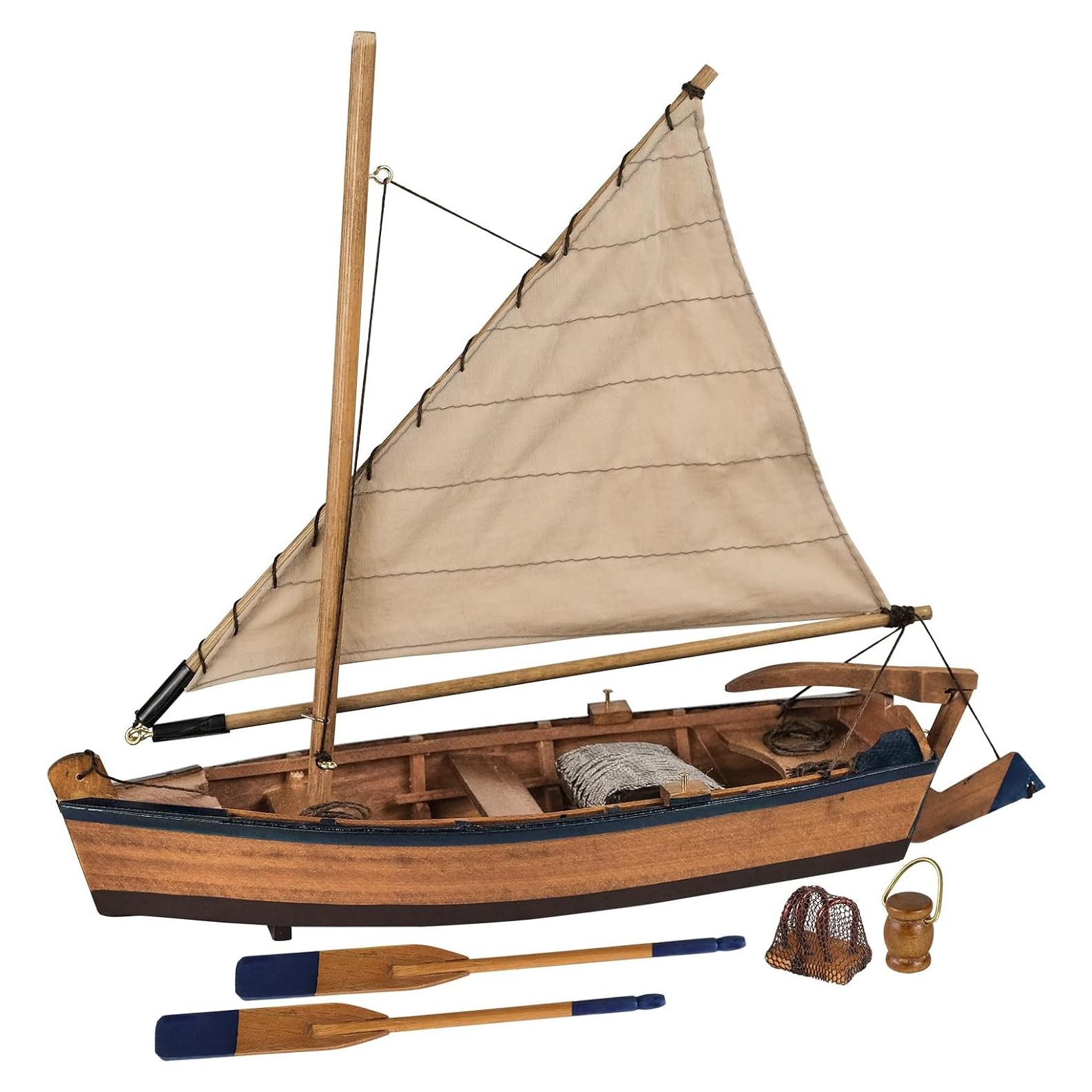 Barco de Pesca de Madera SAILINGSTORY 25.4 cm Decoración Náutica