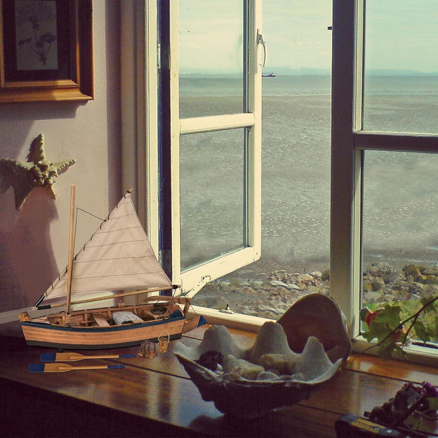 Barco de Pesca de Madera SAILINGSTORY 25.4 cm Decoración Náutica