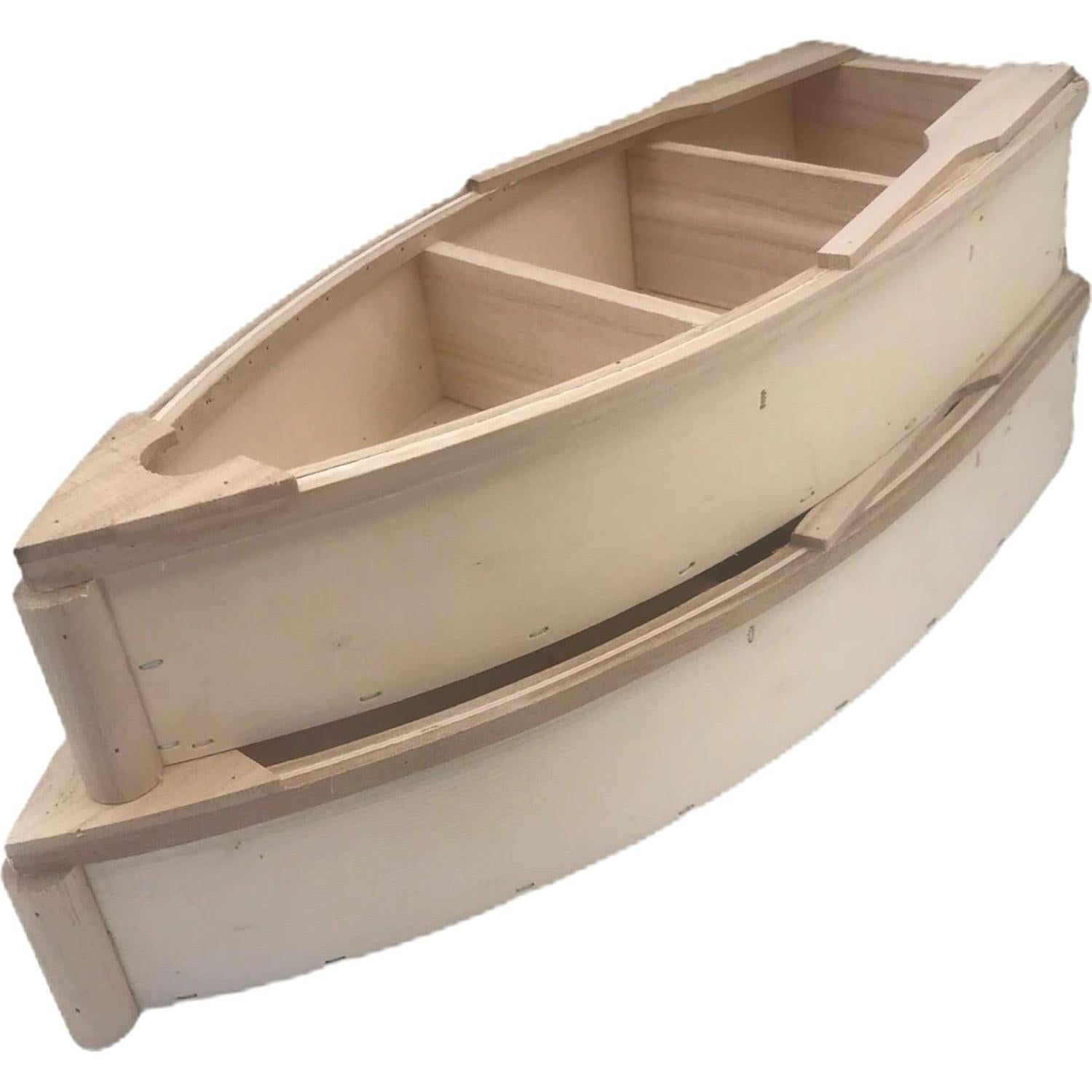 Paquete de 2 botes de madera Oojami para manualidades