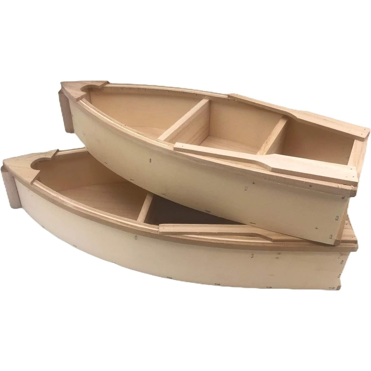 Paquete de 2 botes de madera Oojami para manualidades