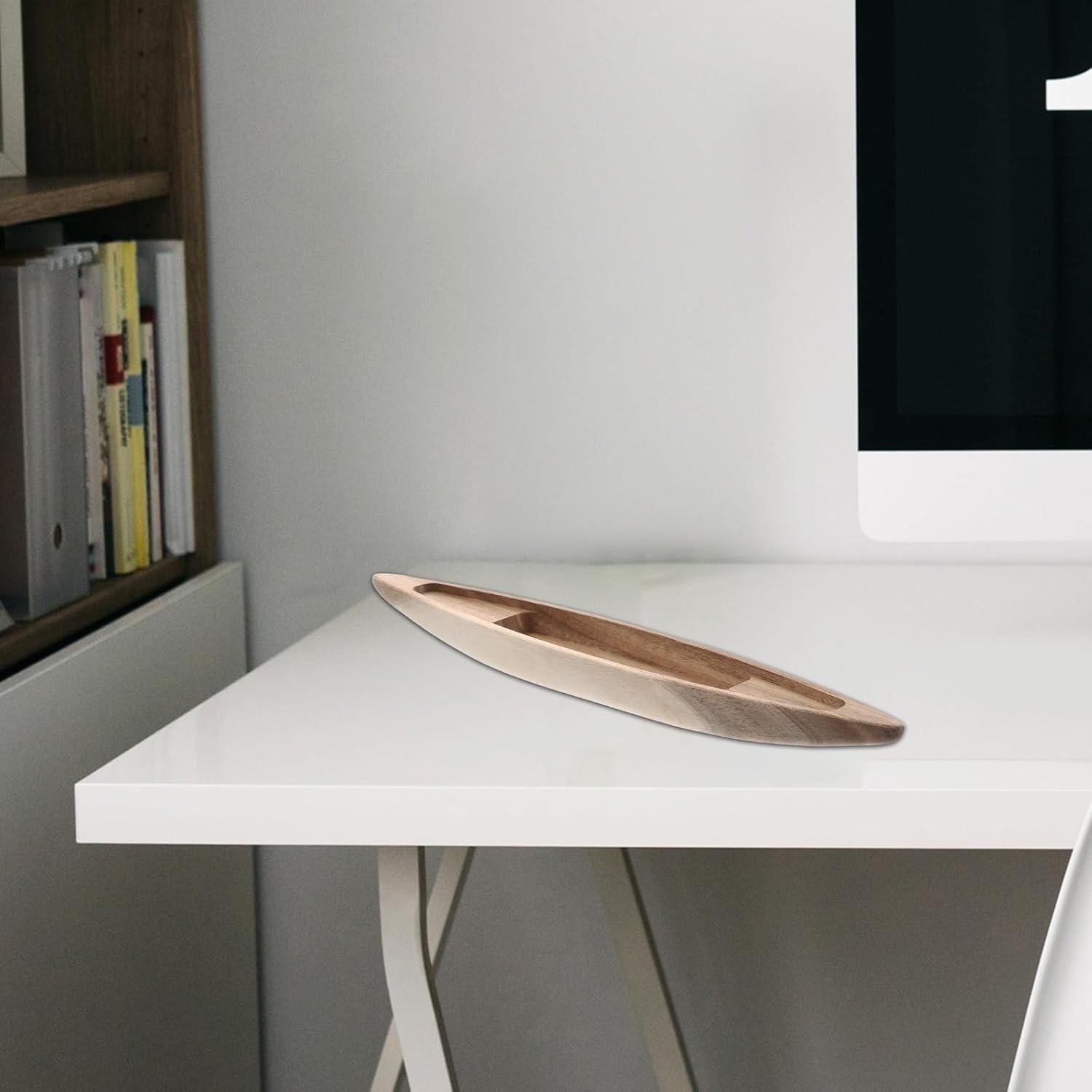 Modelo de Barco de Madera HOMSFOU 25x5x2 cm Decoración Náutica