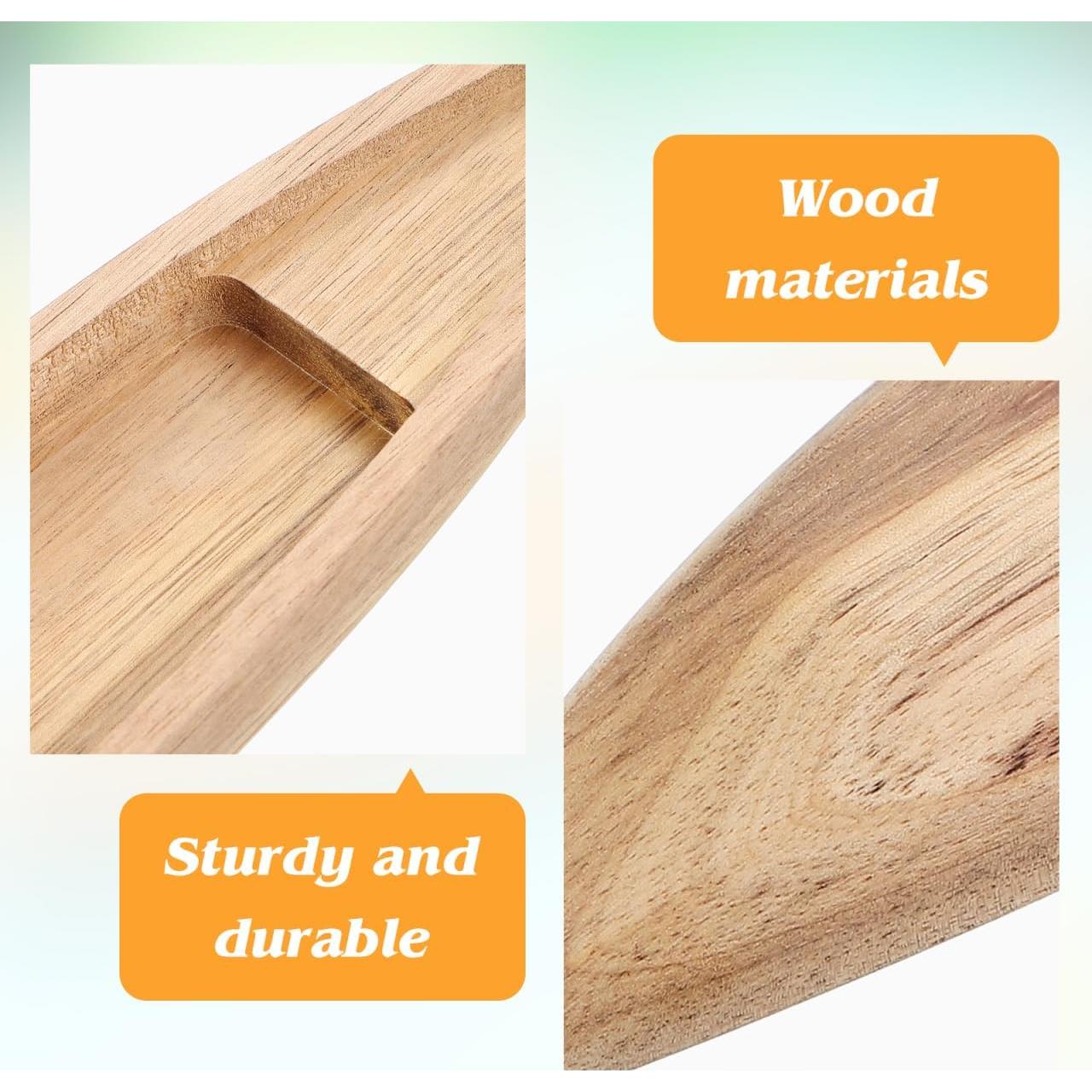 Modelo de Barco de Madera HOMSFOU 25x5x2 cm Decoración Náutica