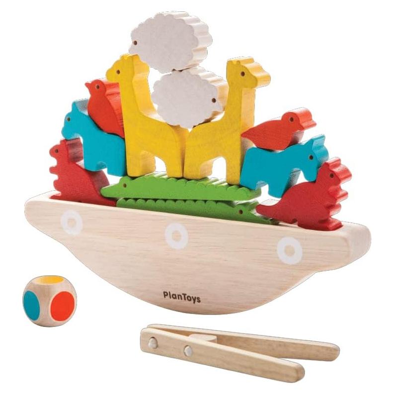 Juguete Barco de Equilibrio PlanToys - Madera Sostenible 15 Piezas
