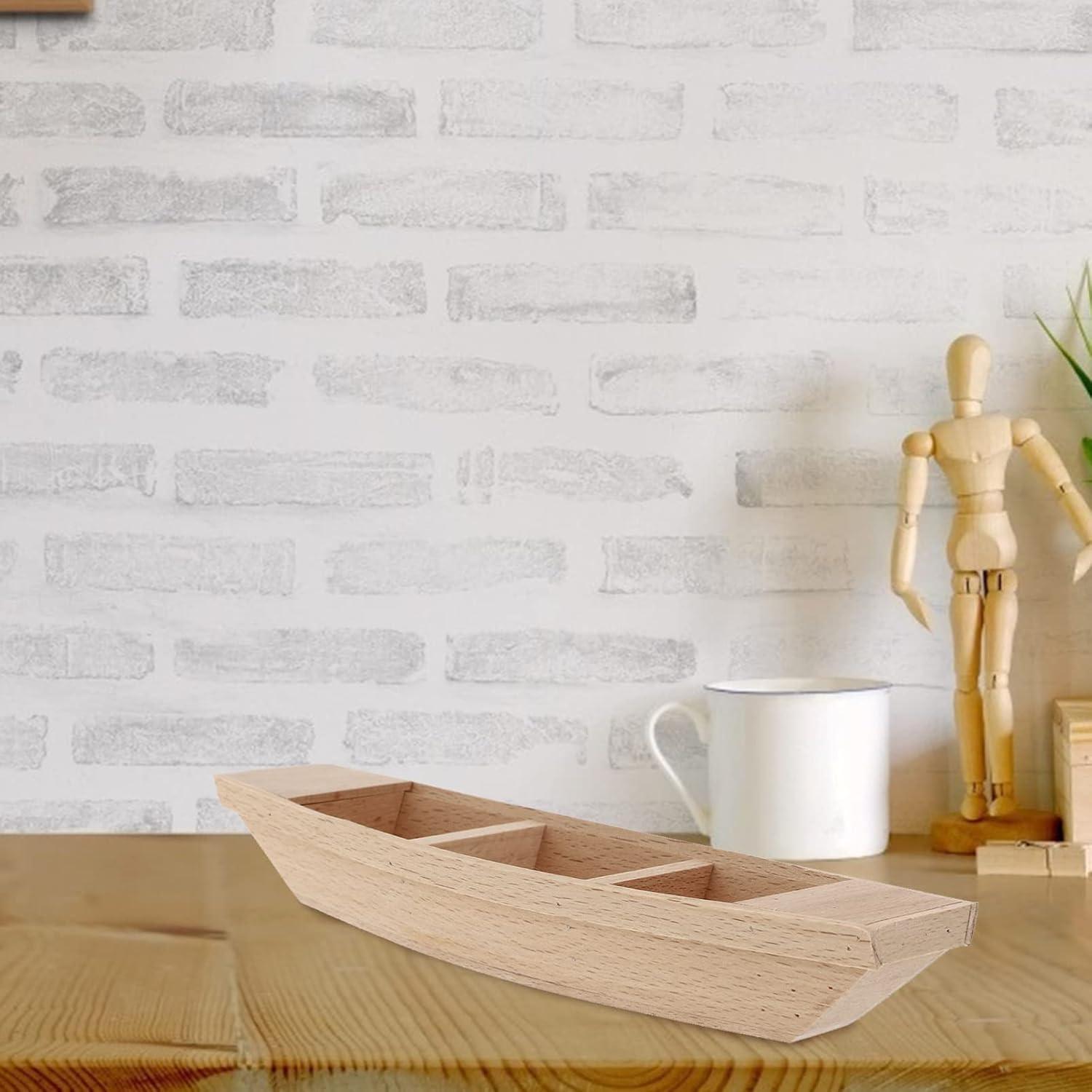 Modelo de Barco de Madera Miniatura Kisangel 20x5.5cm