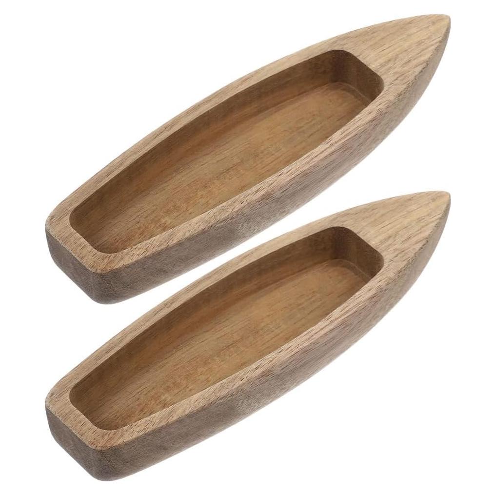Modelo de Barco de Madera Alipis 2 Piezas Decoración DIY