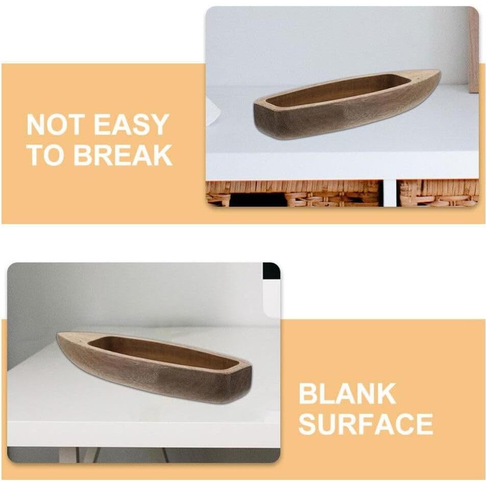 Modelo de Barco de Madera Alipis 2 Piezas Decoración DIY