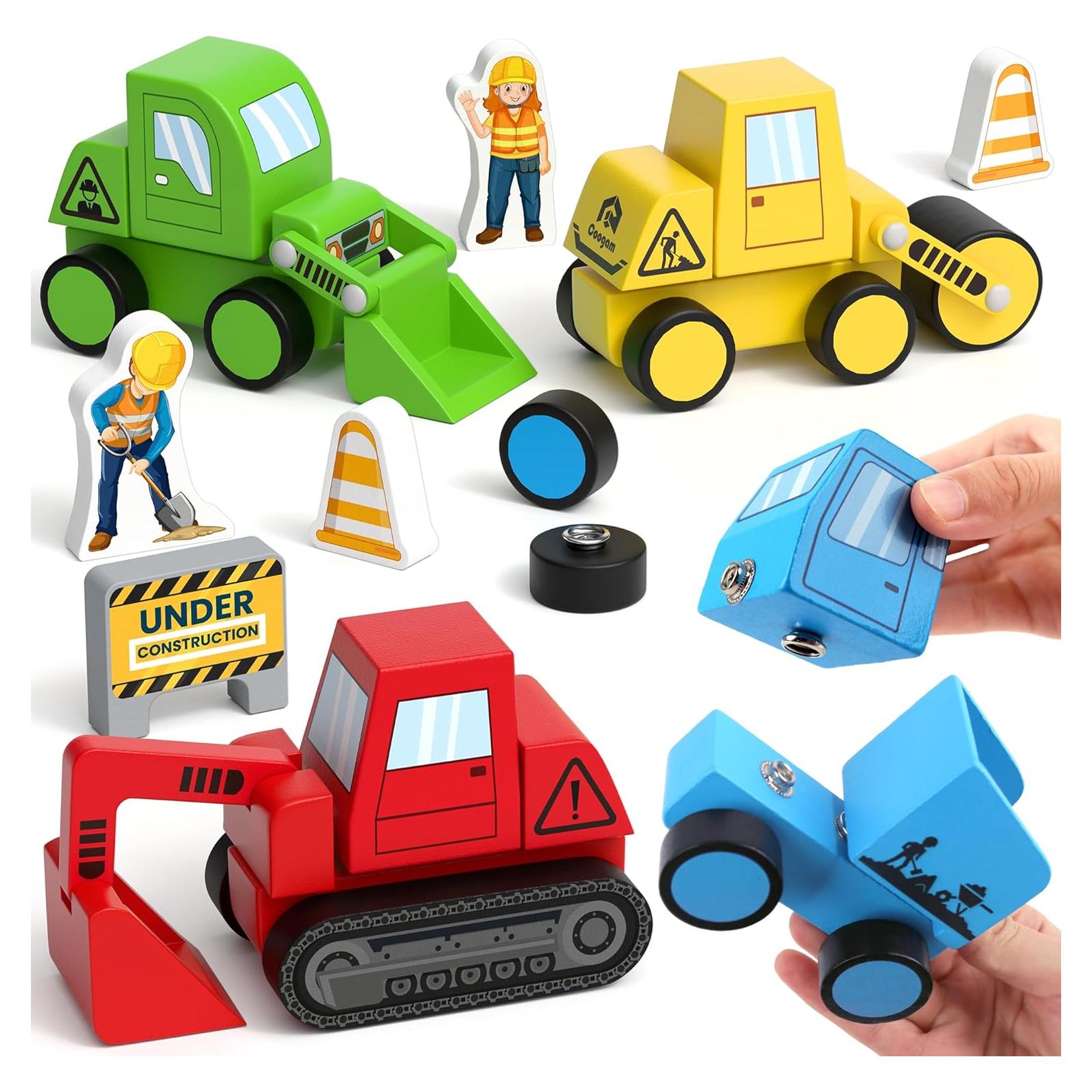 Juguete Educativo Coogam - Vehículos de Madera para Armar 4 en 1