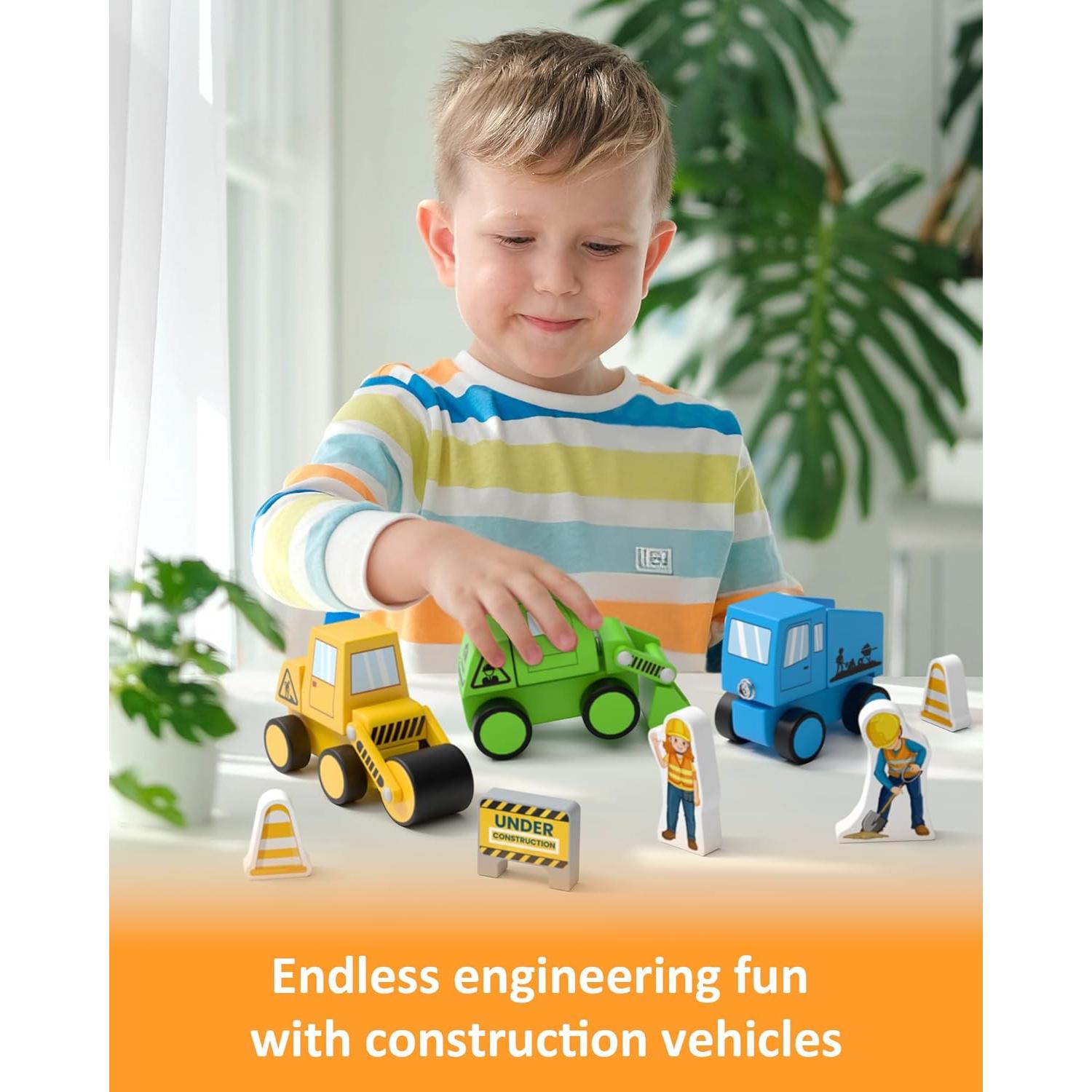 Juguete Educativo Coogam - Vehículos de Madera para Armar 4 en 1