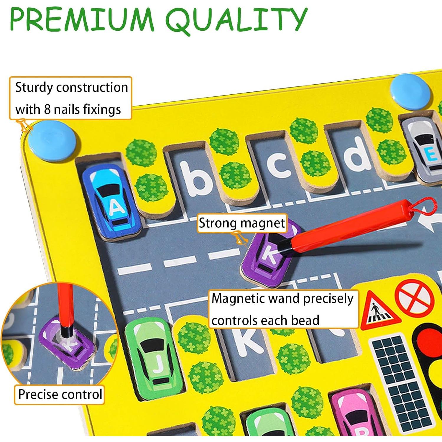 Rompecabezas Magnético de Letras Montessori Intsinzi 30x30cm