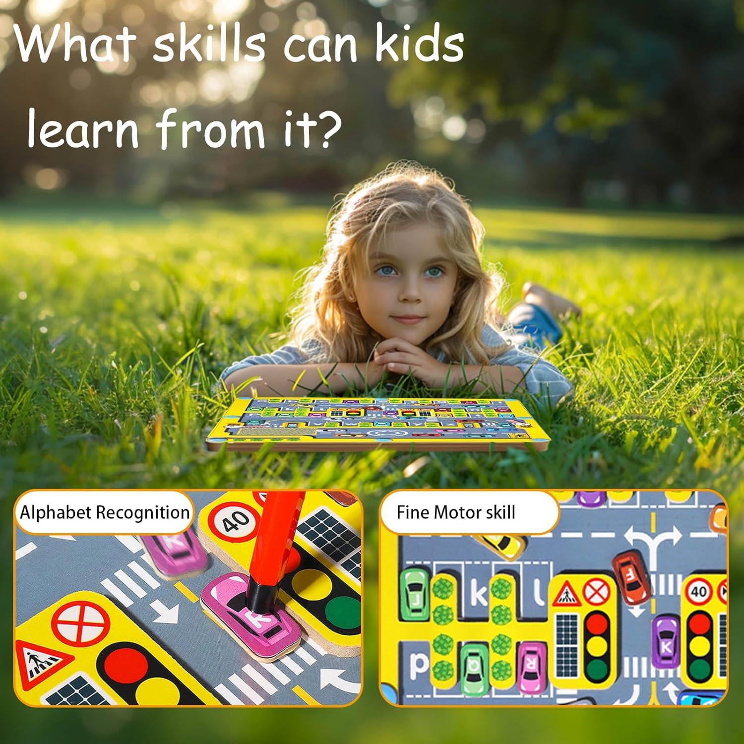 Rompecabezas Magnético de Letras Montessori Intsinzi 30x30cm