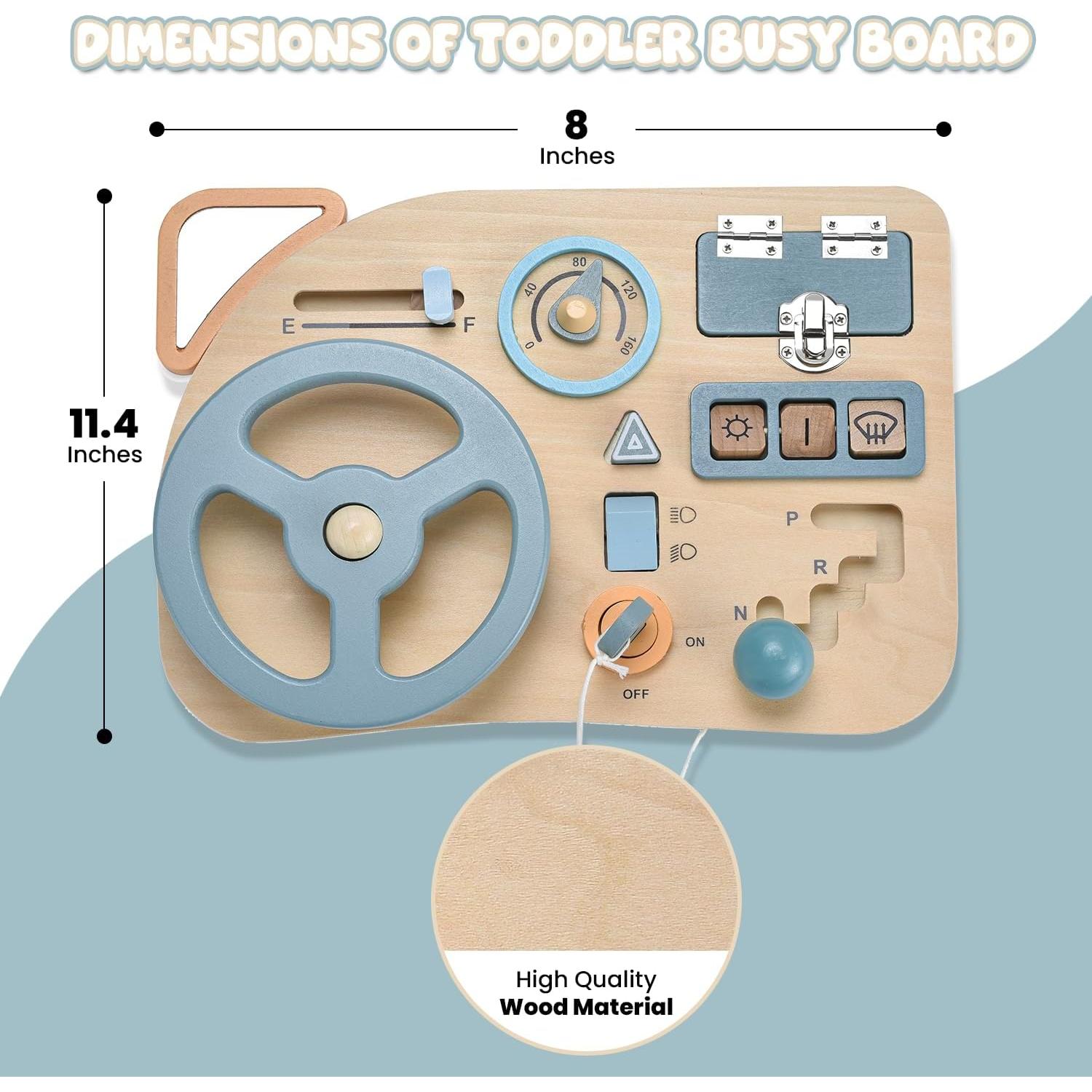 Tablero Ocupado Montessori KEU 10 en 1 para Niños 0.59 kg