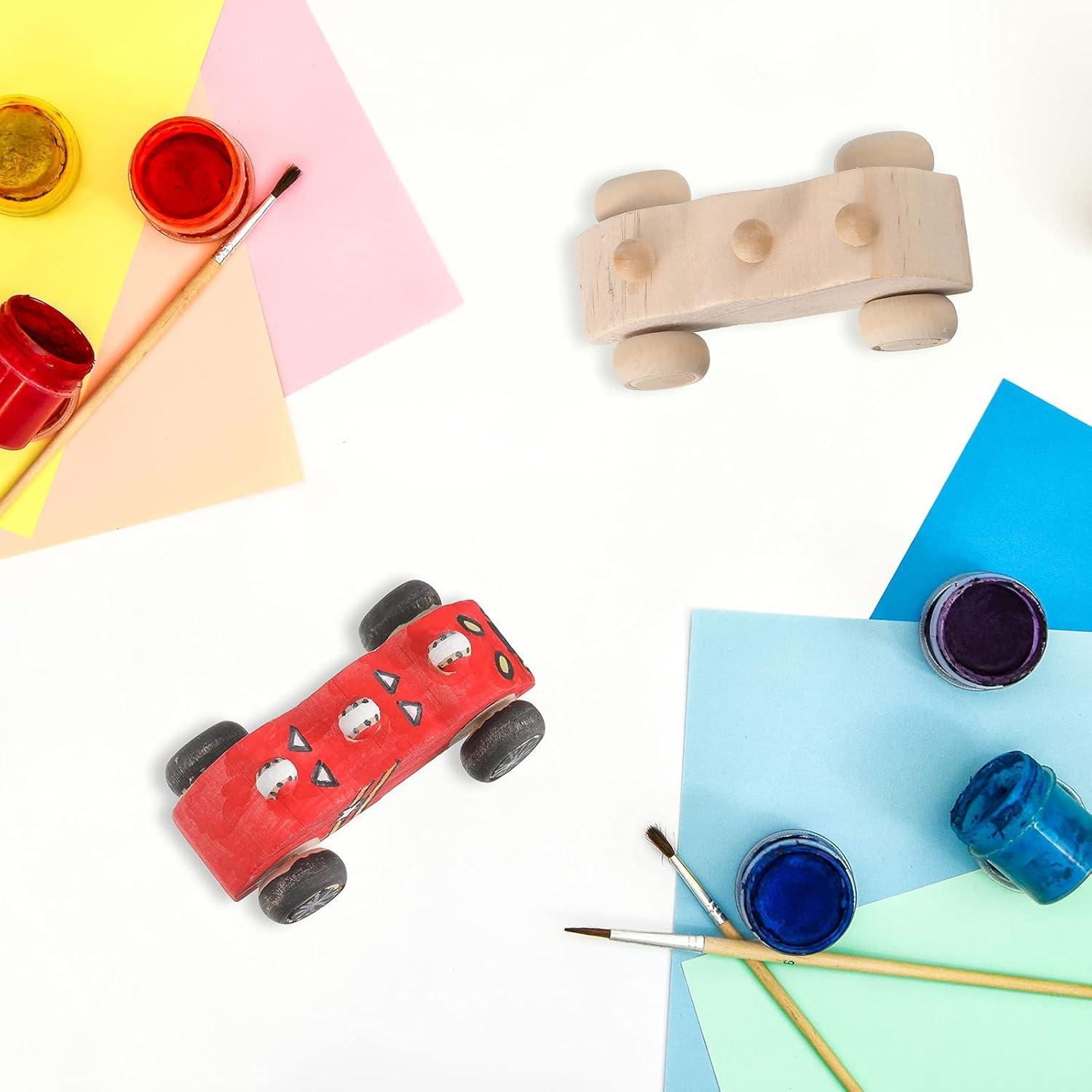 Juguetes de Coche de Madera DIY Zhanmai 24 Piezas 32x12x7.5cm