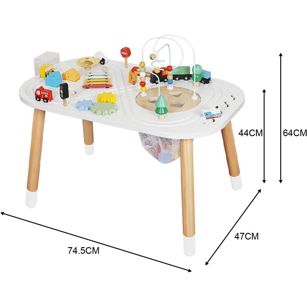 Mesa de Actividad de Madera Touch Us para Bebés 1-3 Años