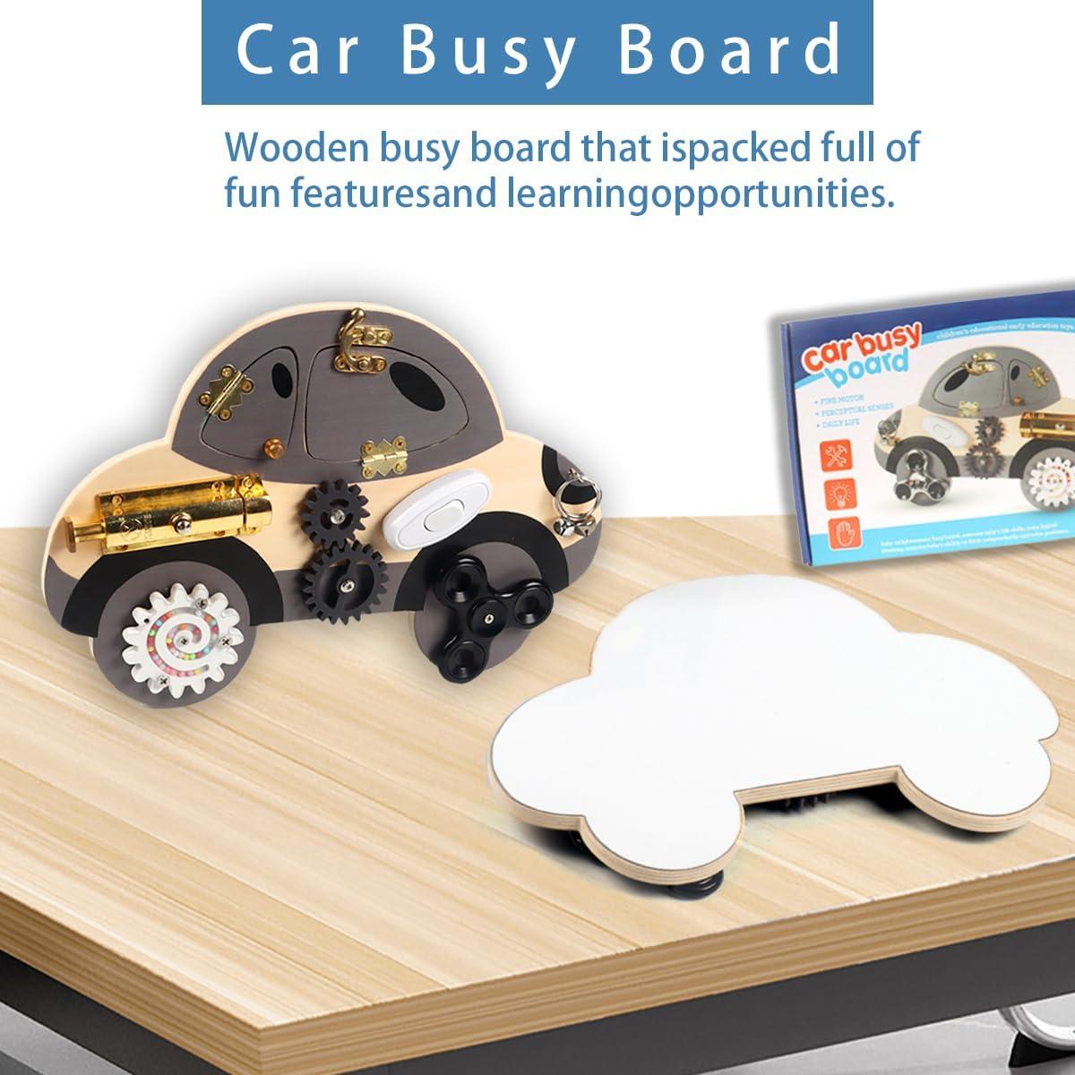 Tablero Ocupado Montessori ALaLatois Juguete de Madera 12x8cm