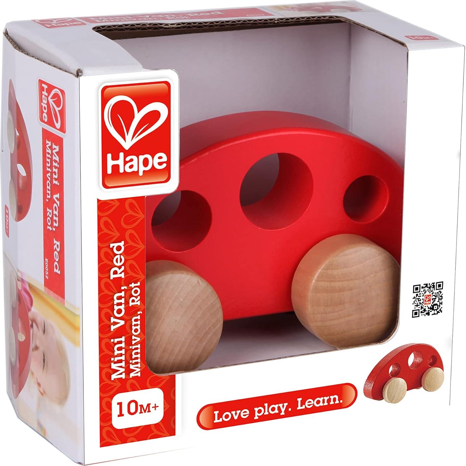 Mini Furgoneta de Madera Hape - Juguete para Niños 10 meses+