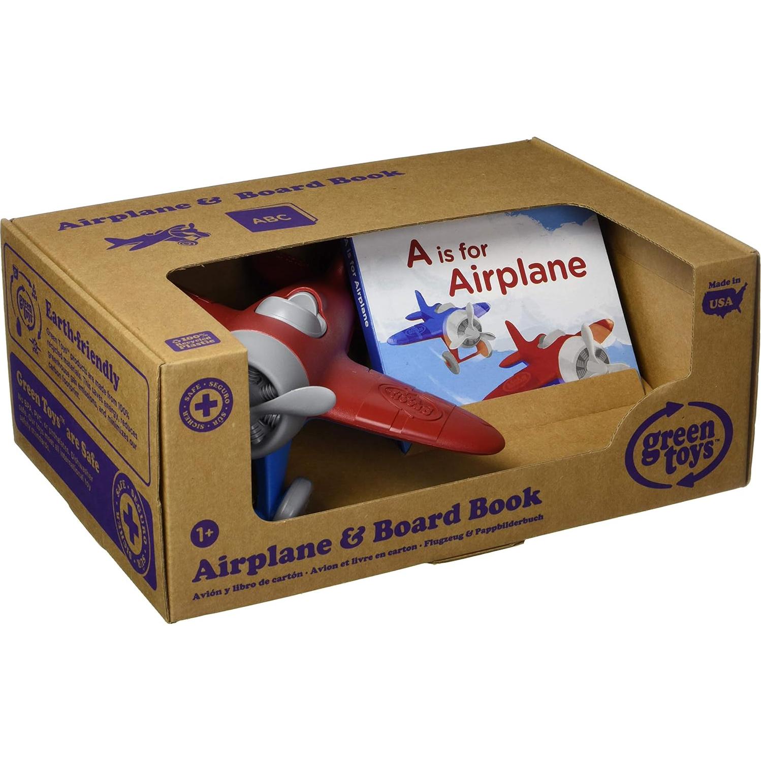 Avión de Juguete Green Toys con Libro de Cartón - 0.49 kg