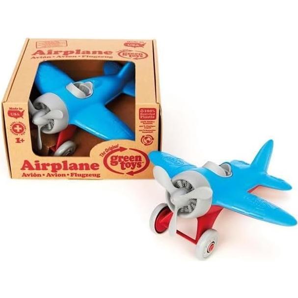 Avión de Juguete Green Toys - Azul, 100% Reciclado, Seguro