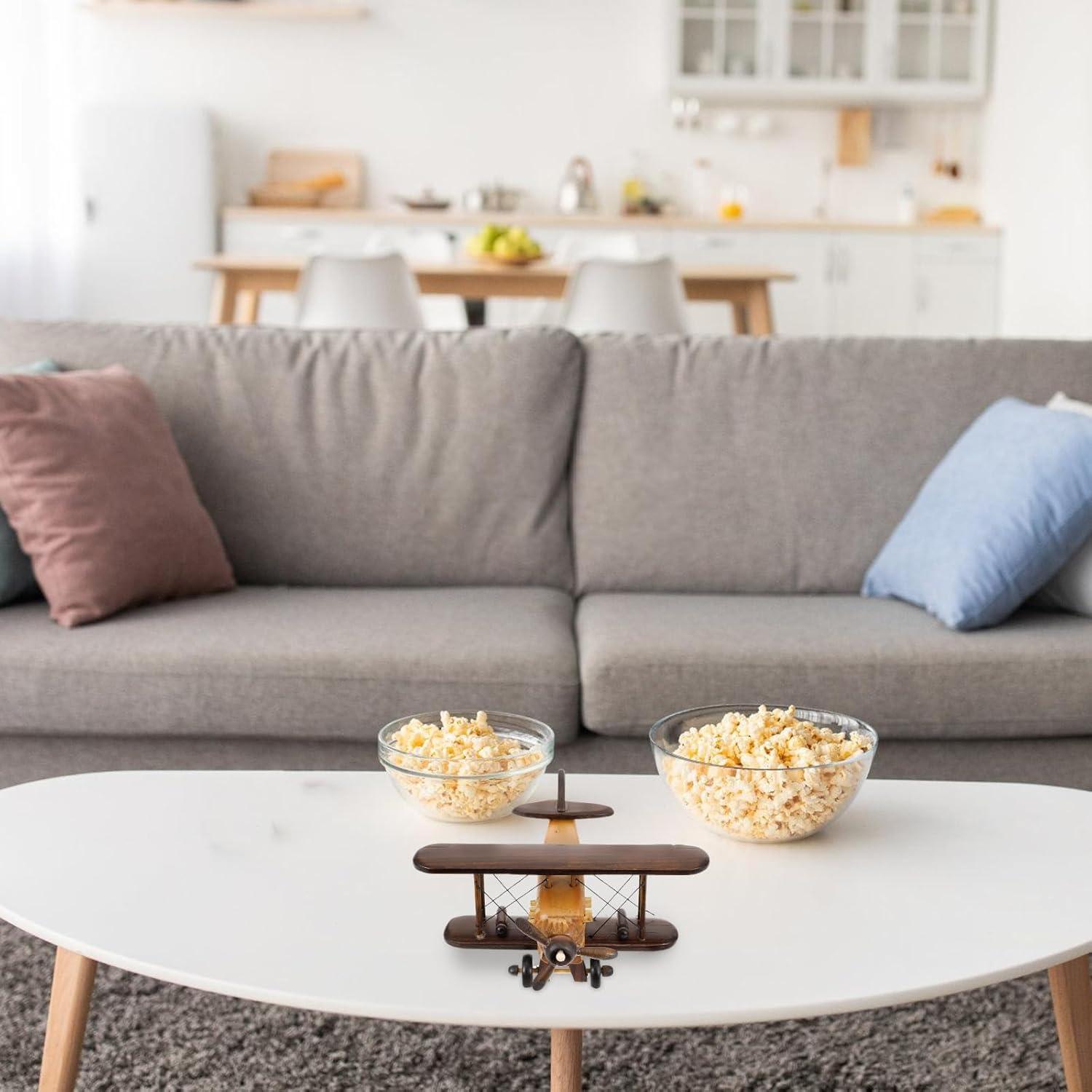 Modelo de Avión de Madera MAGICLULU Vintage 3D 20x20x10cm