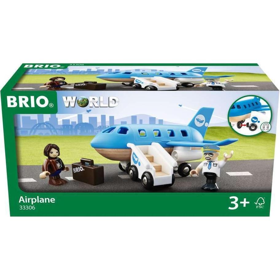 Avión de Madera BRIO 33306 | Juguete Creativo 5 Piezas