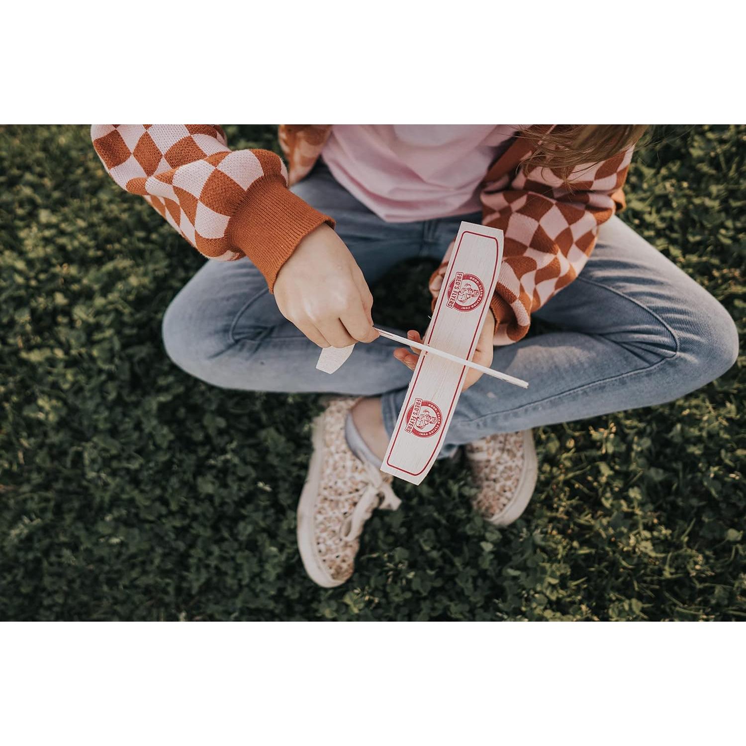 Planeadores de Madera de Balsa Fred - Paquete de 5 - Hecho en EE. UU.