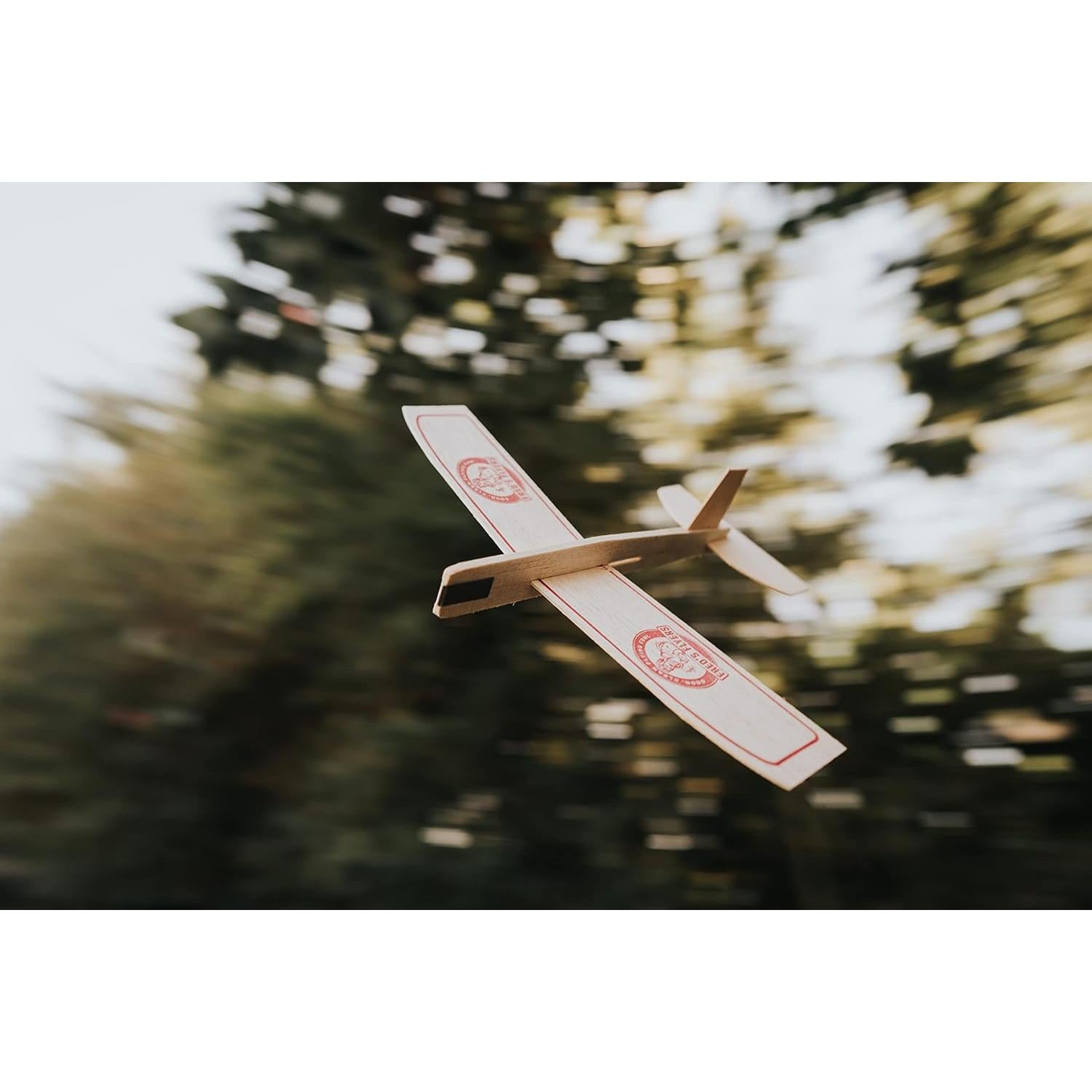 Planeadores de Madera de Balsa Fred - Paquete de 5 - Hecho en EE. UU.