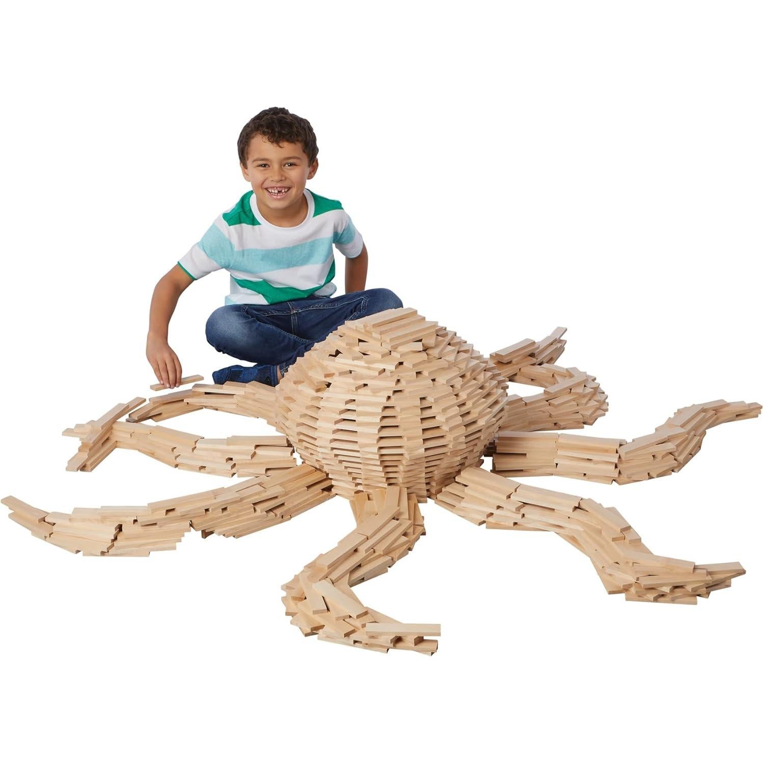 Juego de Bloques de Madera MindWare KEVA 800 - Set de Construcción 3D