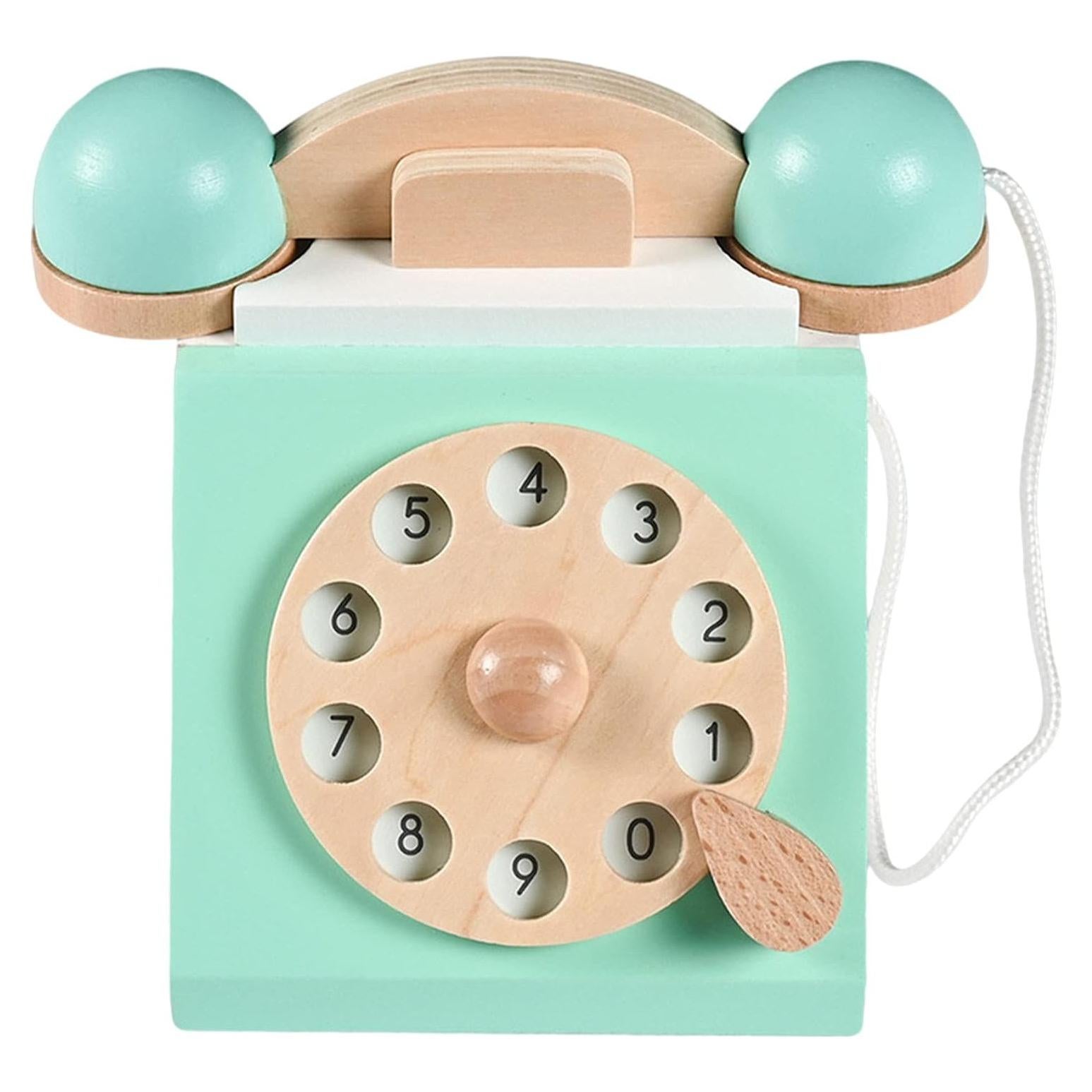 Teléfono de Madera Vintage Tachiuwa para Niños 3 Años