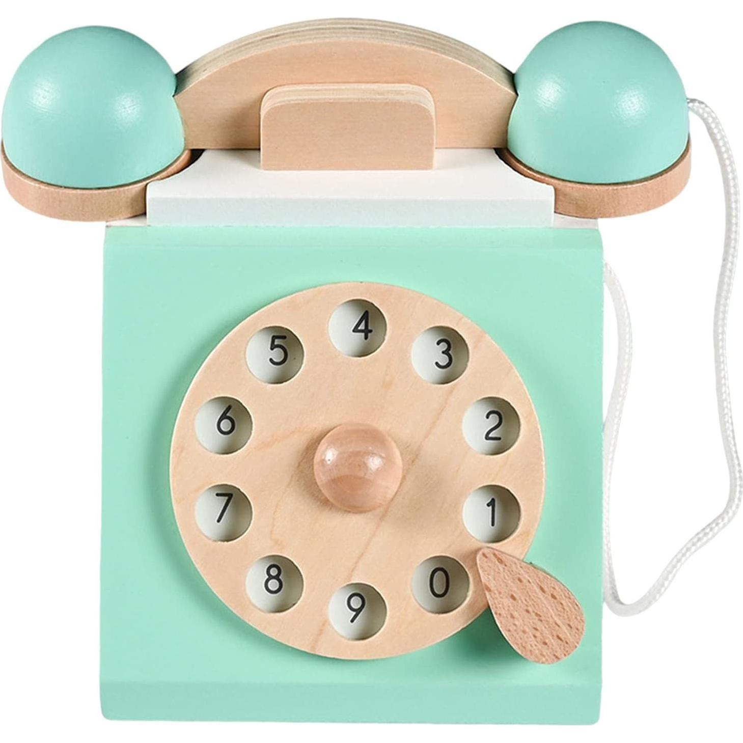 Teléfono de Madera Vintage Tachiuwa para Niños 3 Años