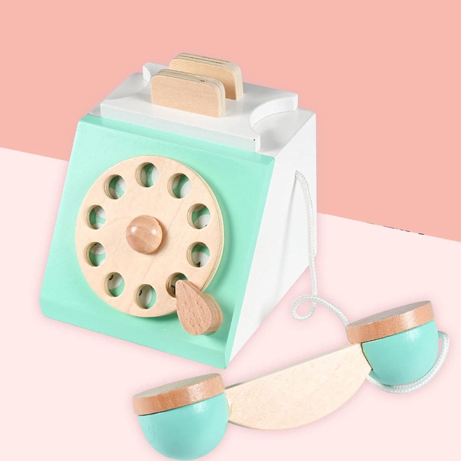 Teléfono de Madera Vintage Tachiuwa para Niños 3 Años