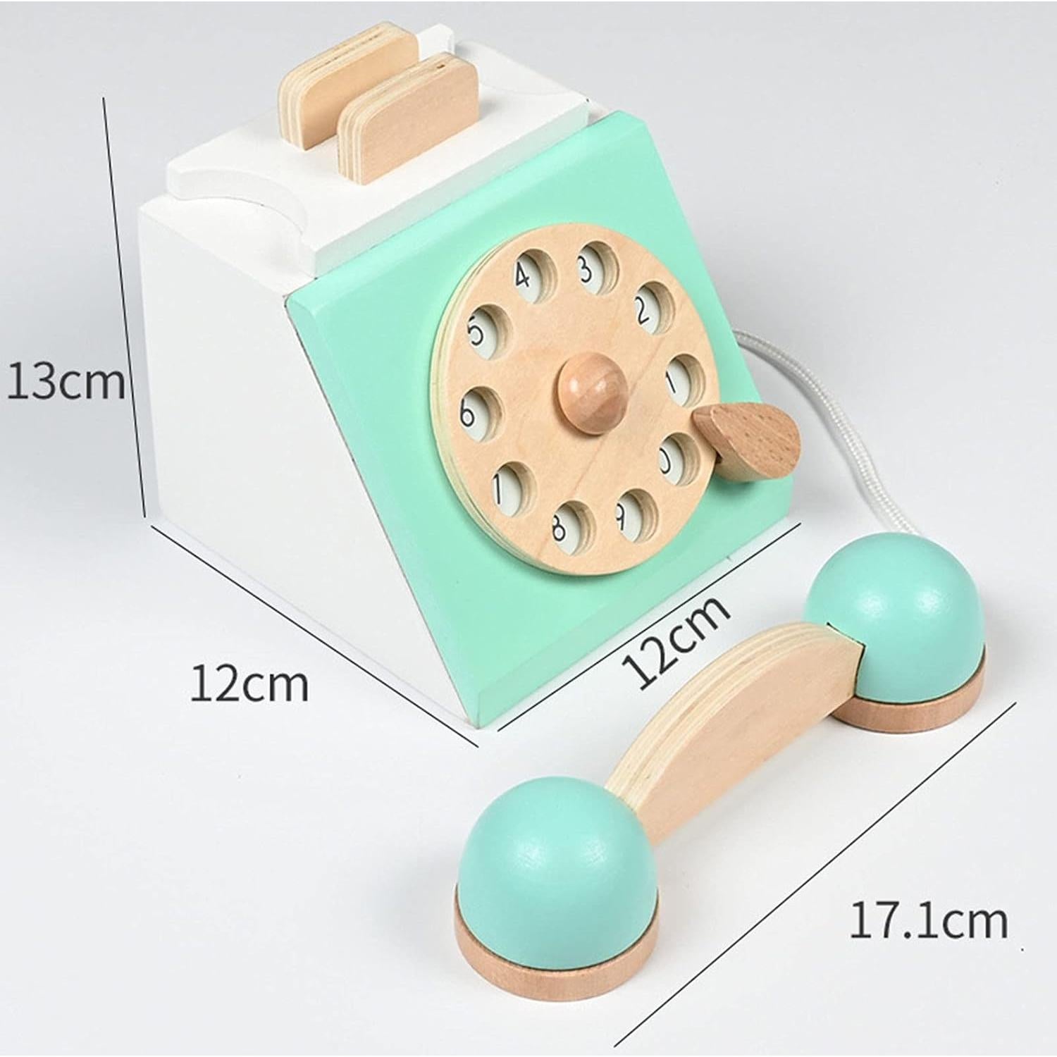 Teléfono de Madera Vintage Tachiuwa para Niños 3 Años