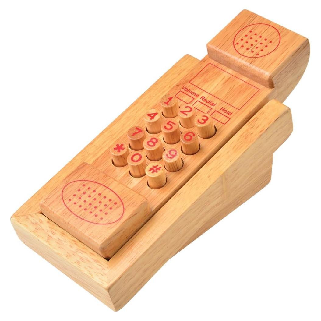Teléfono de Madera para Niños Constructive Playthings 30cm