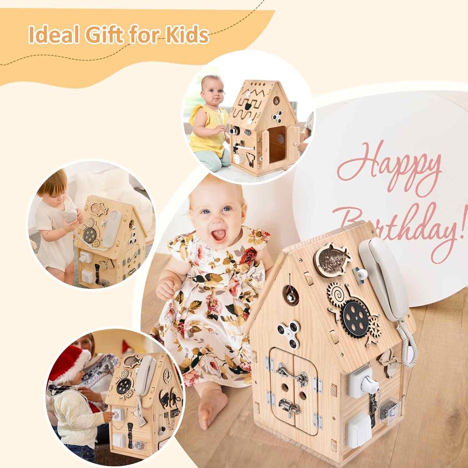 Casa Ocupada de Madera Montessori Potatomato - Juguete Educativo