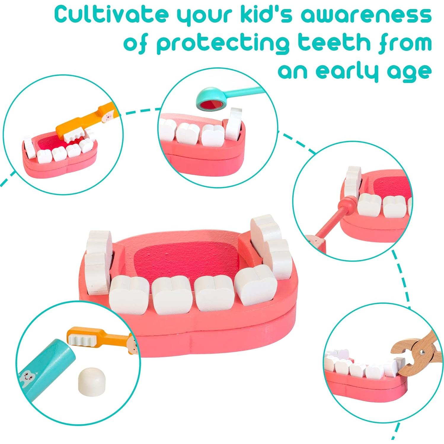 Kit Médico de Dentista de Madera ShenZhen, 41 Piezas para Niños