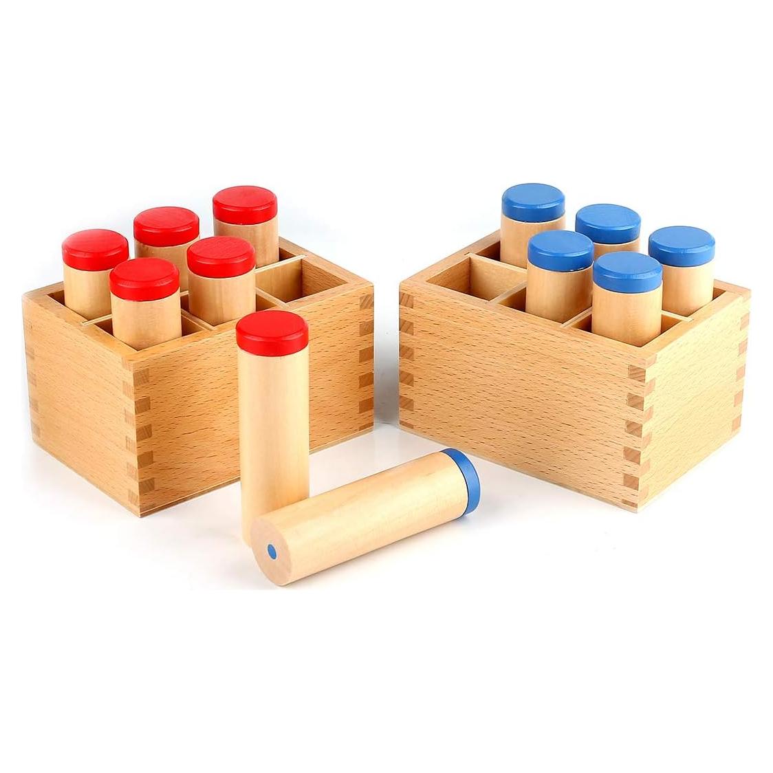 Juego de Cilindros de Sonido Montessori Yanhan - 6 Piezas