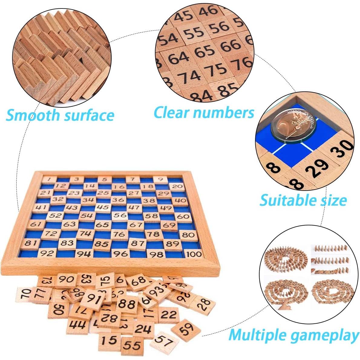 Tablero Montessori de Números 1-100 Umbresen - Juguete Educativo