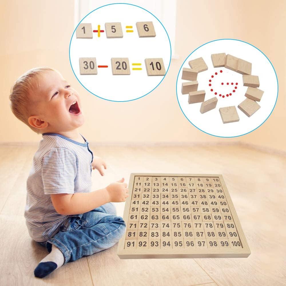 Tablero Montessori de Números 1-100 Umbresen - Juguete Educativo