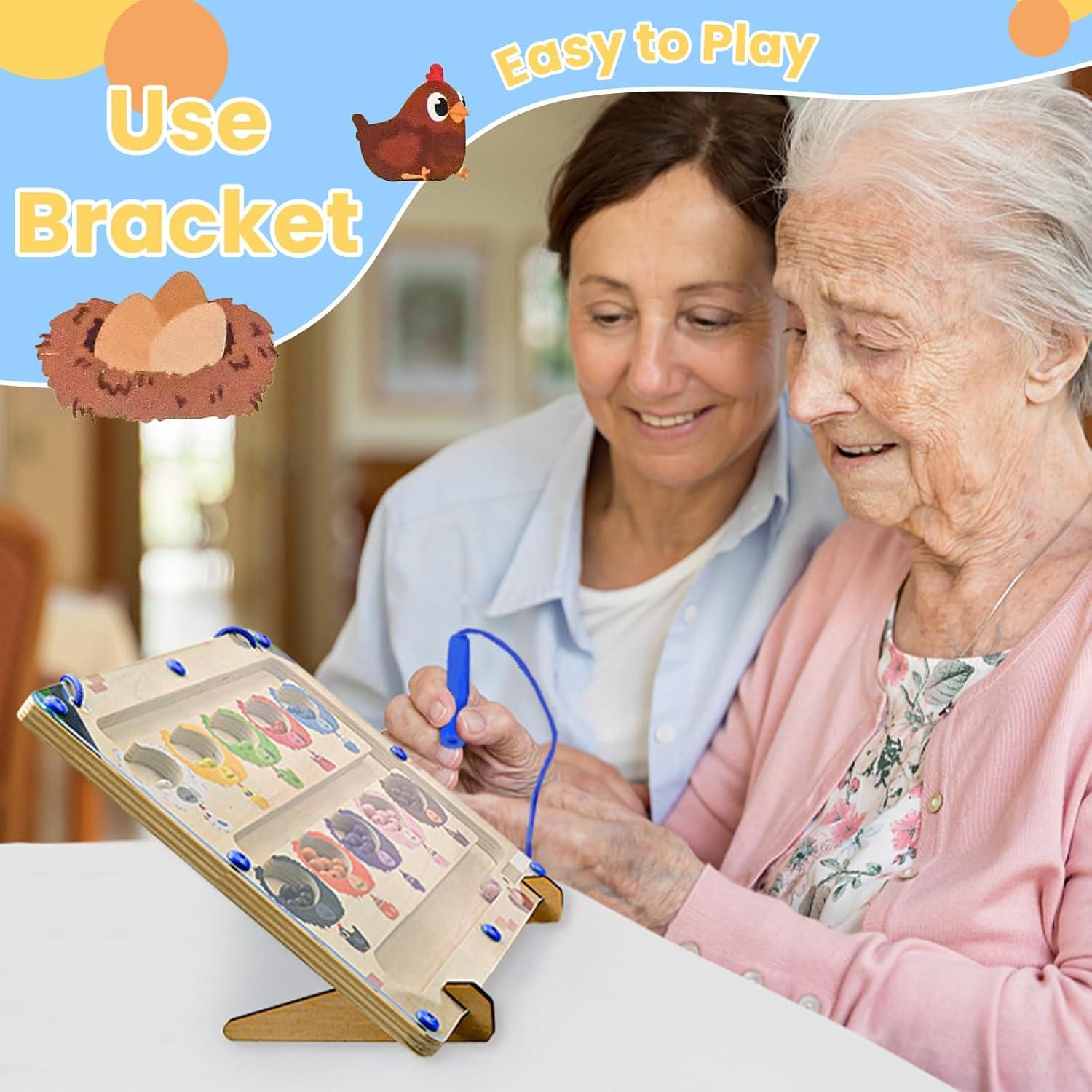 Laberinto Magnético de Colores y Números Raovcus para Ancianos