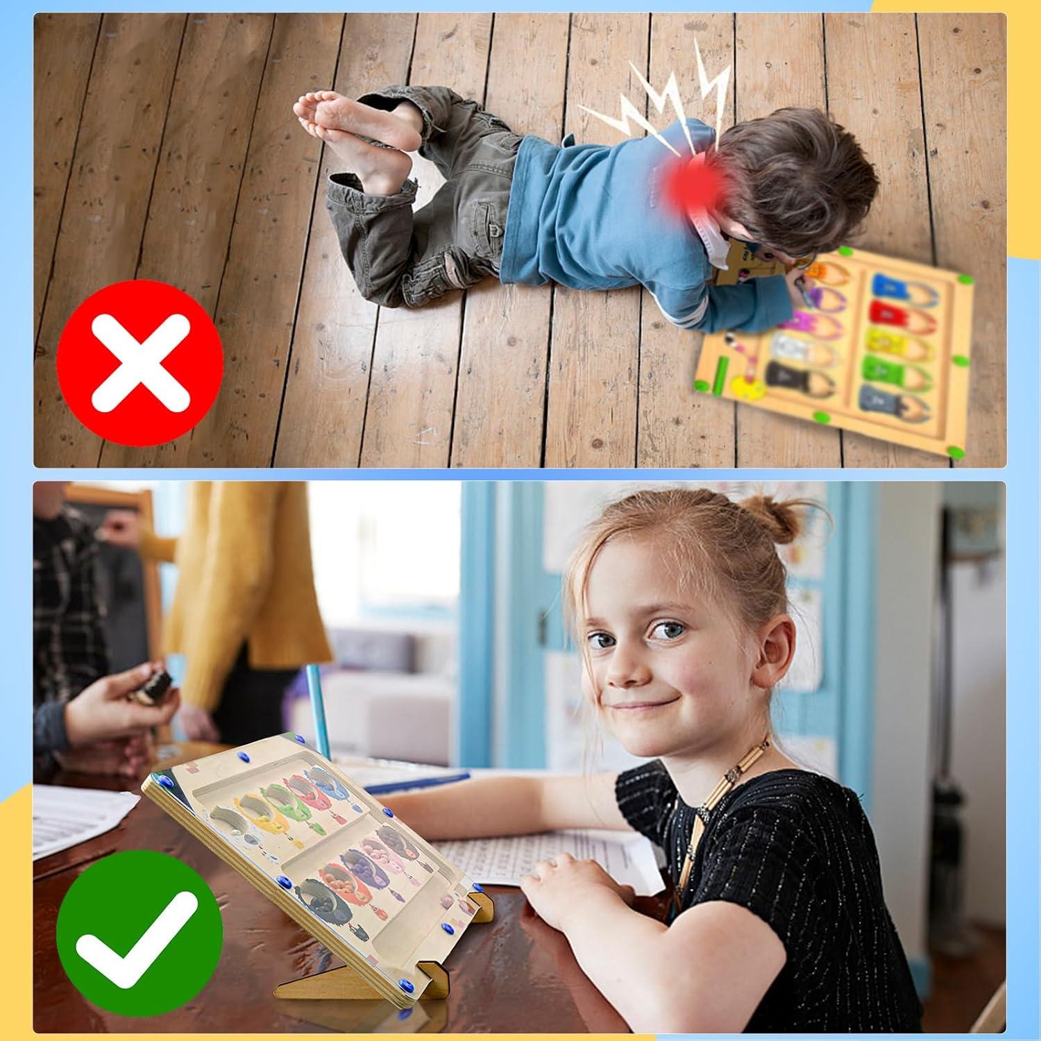 Laberinto Magnético de Colores y Números Raovcus para Ancianos