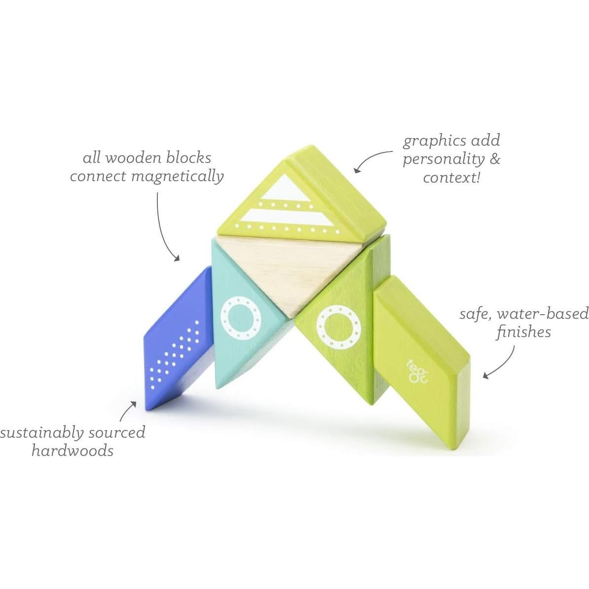 Juego de Bloques Magnéticos Tegu Nave Espacial 6 Piezas