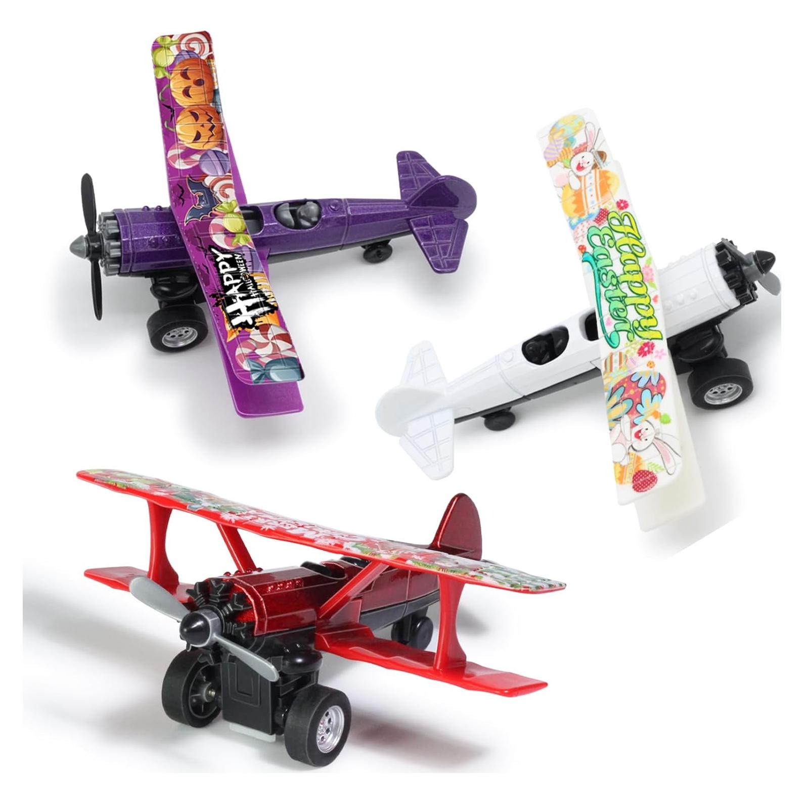 Conjunto de 3 Aviones de Juguete Oriate para Niños 3+ Años