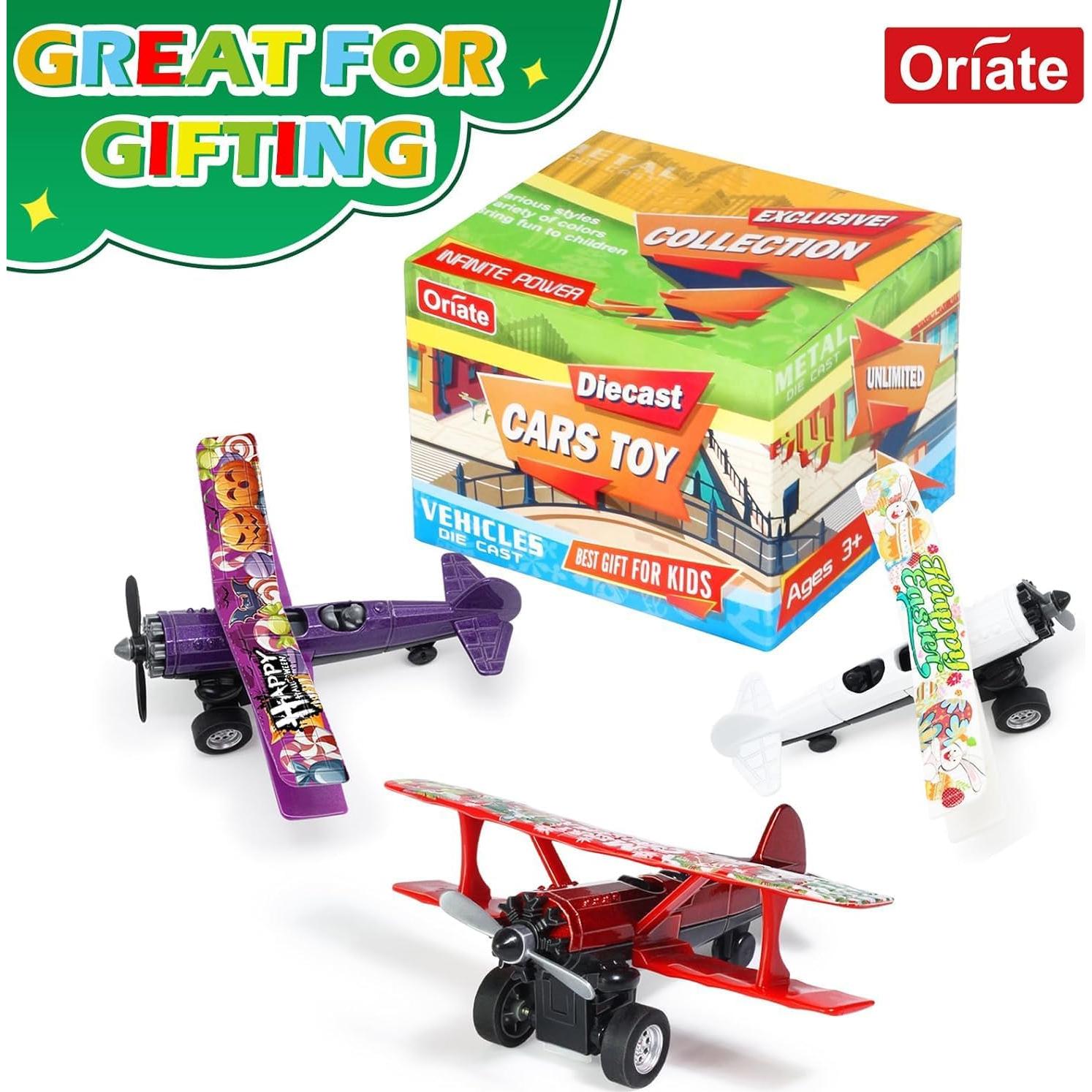 Conjunto de 3 Aviones de Juguete Oriate para Niños 3+ Años