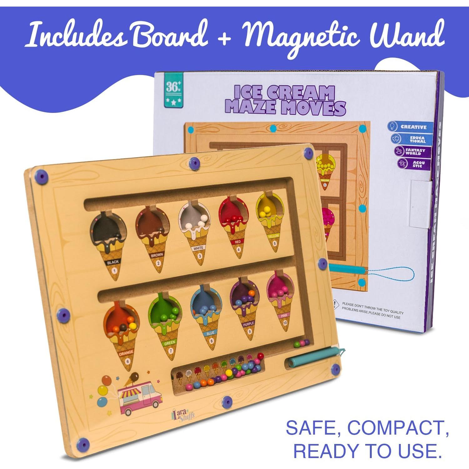 Rompecabezas Magnético Montessori de Madera 29x29 cm - Juguete Educativo