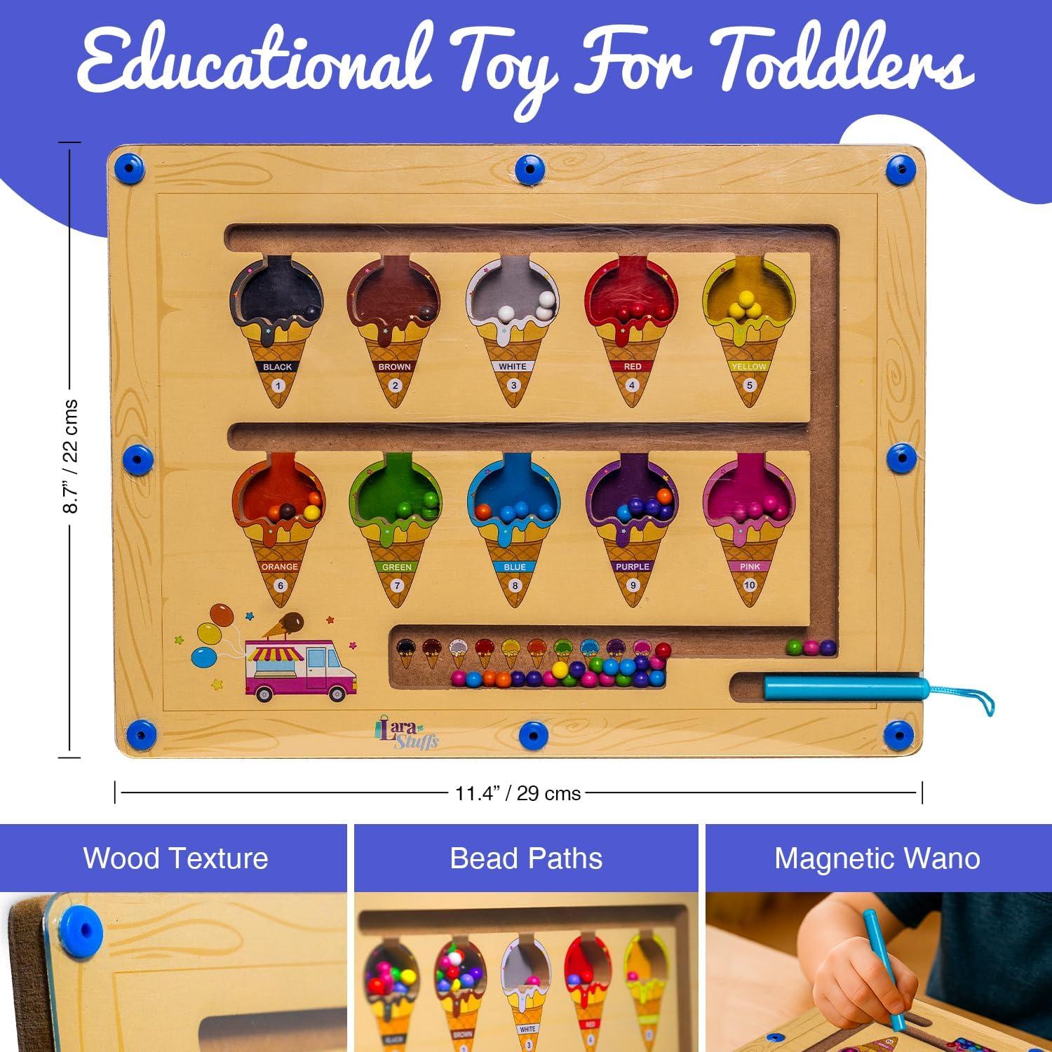 Rompecabezas Magnético Montessori de Madera 29x29 cm - Juguete Educativo