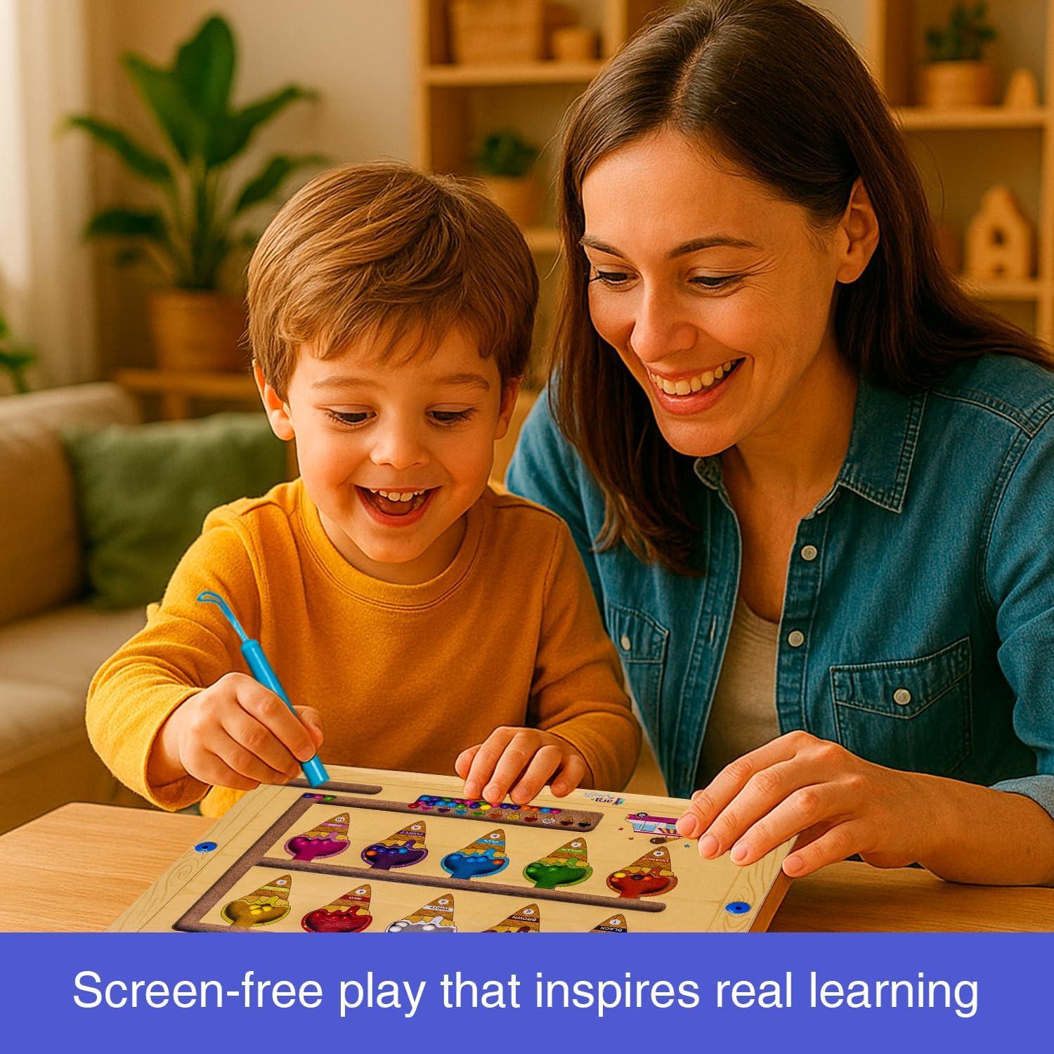 Rompecabezas Magnético Montessori de Madera 29x29 cm - Juguete Educativo