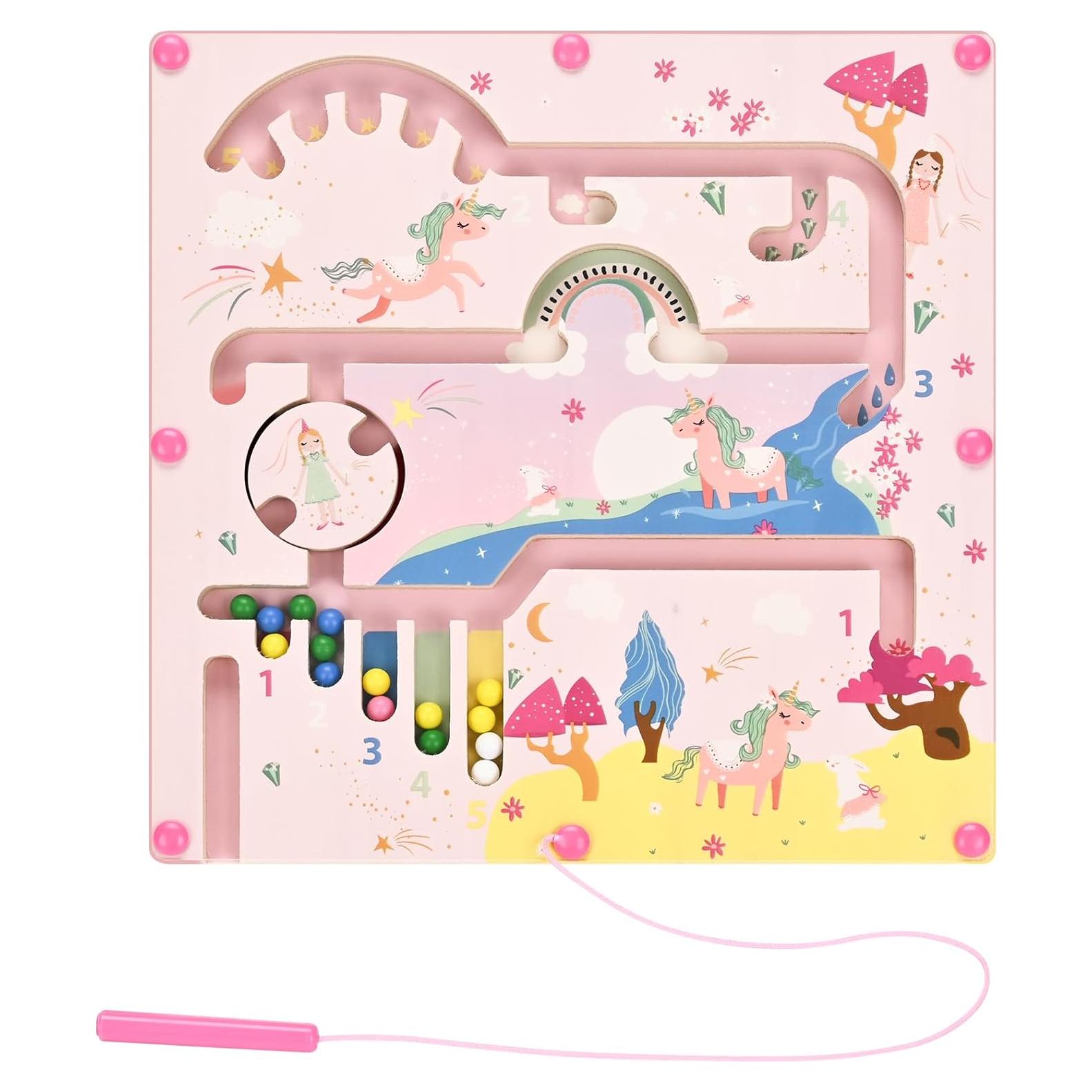 Juguete Laberinto Magnético Unicornio Yierchoo 24x24cm