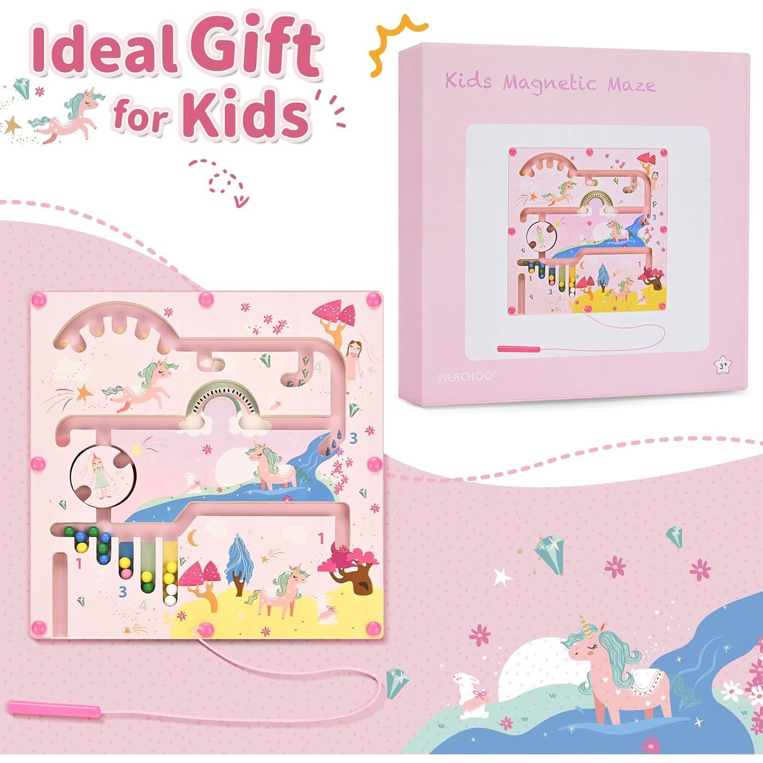 Juguete Laberinto Magnético Unicornio Yierchoo 24x24cm