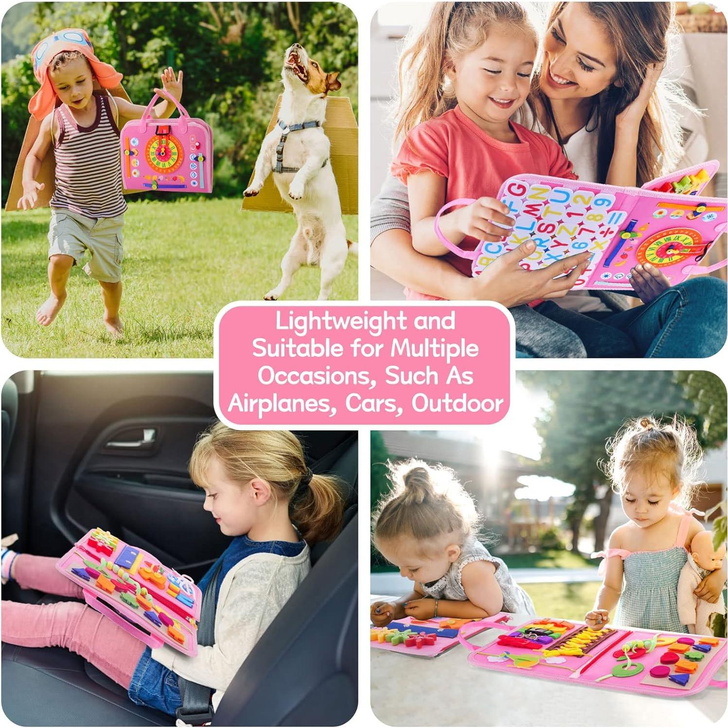 Tablero Ocupado TYRY.HU 25 en 1 Juguete Montessori Azul