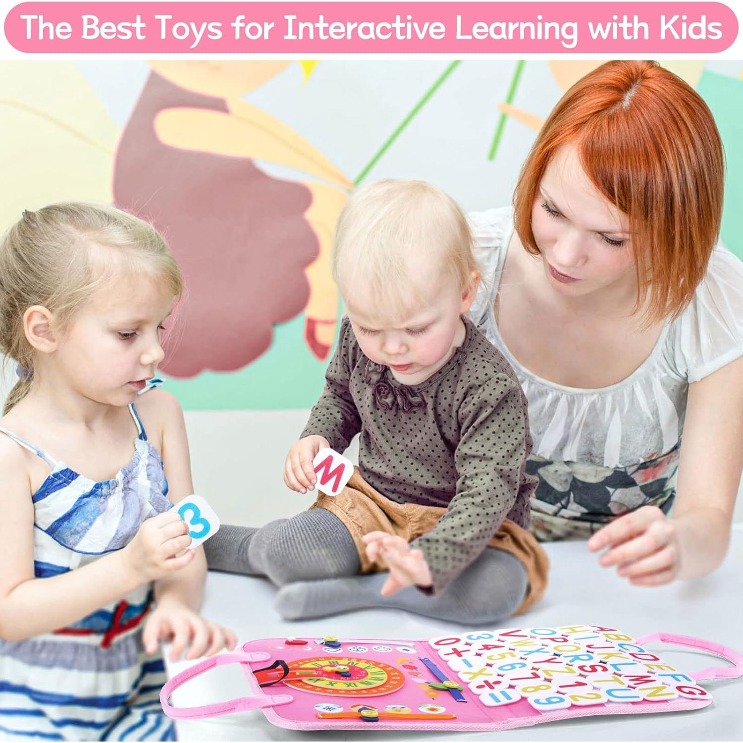 Tablero Ocupado TYRY.HU 25 en 1 Juguete Montessori Azul