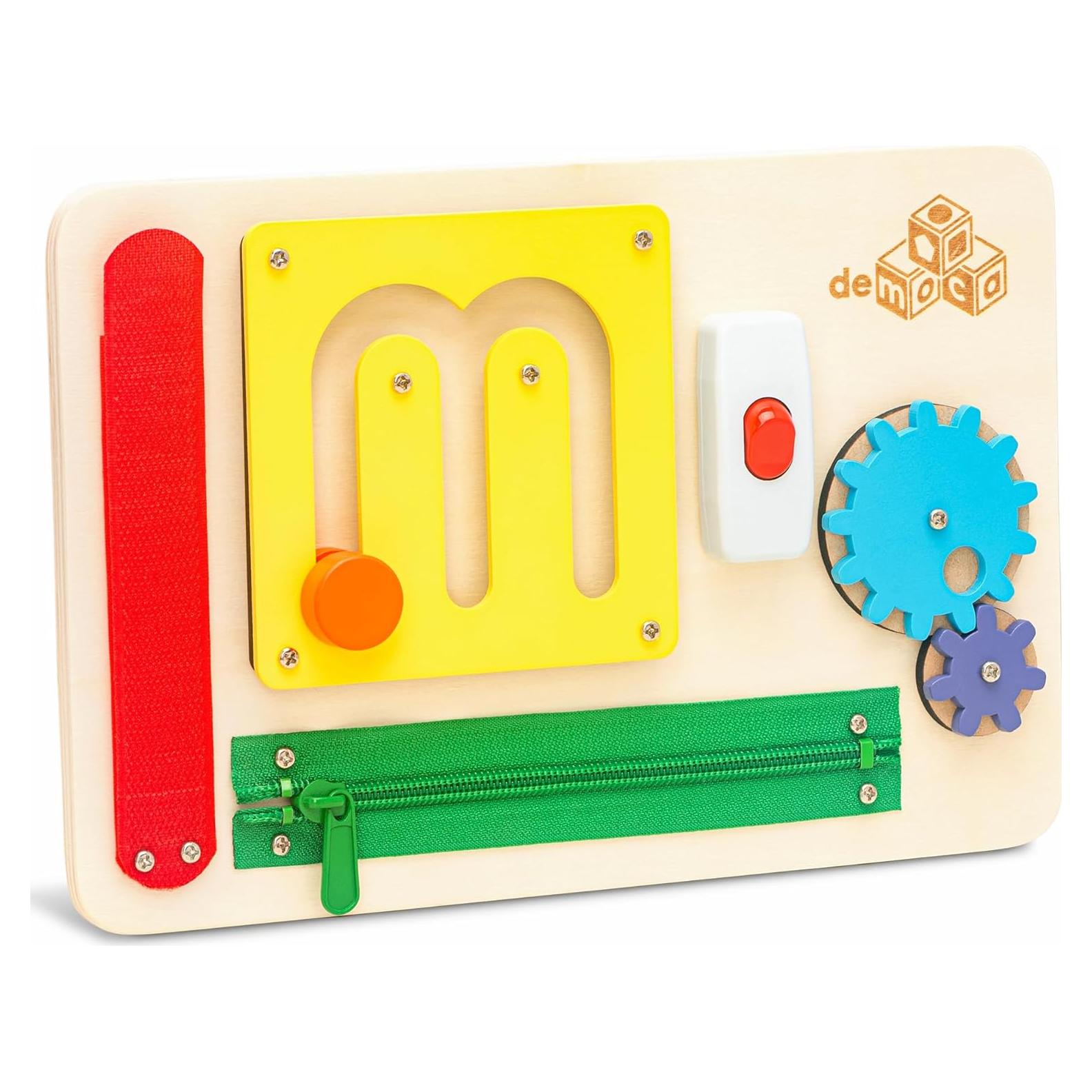 Tablero Ocupado Montessori deMoca para Bebés 1-3 Años